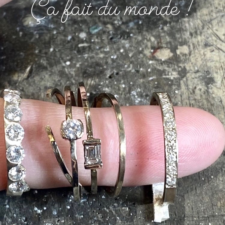 création d'un bague à partir de 3 anciennes bagues